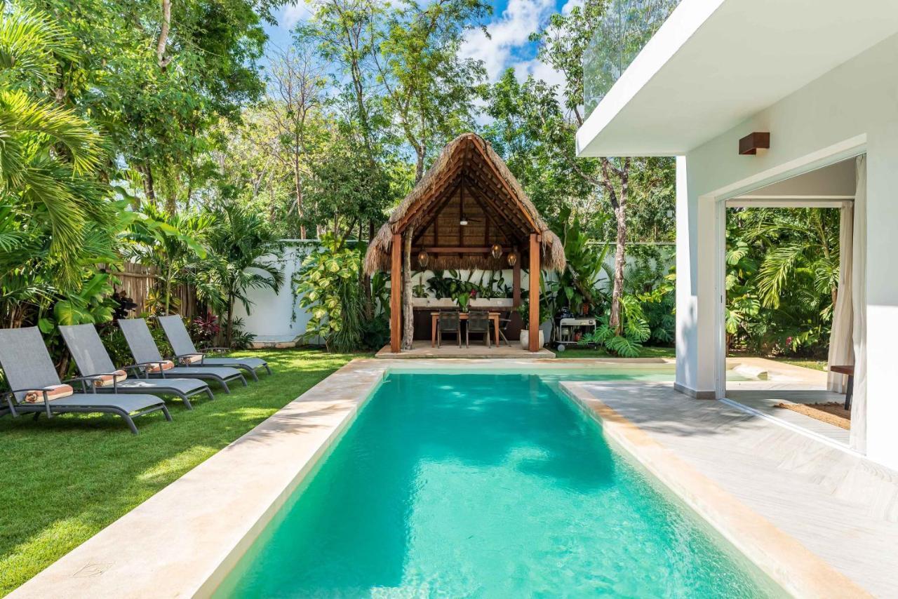 טולום Villa Ek'Balam & Villa Flamingo, Luxury Villas, Private Pool, Private Garden, Jacuzzi, 24H Security מראה חיצוני תמונה
