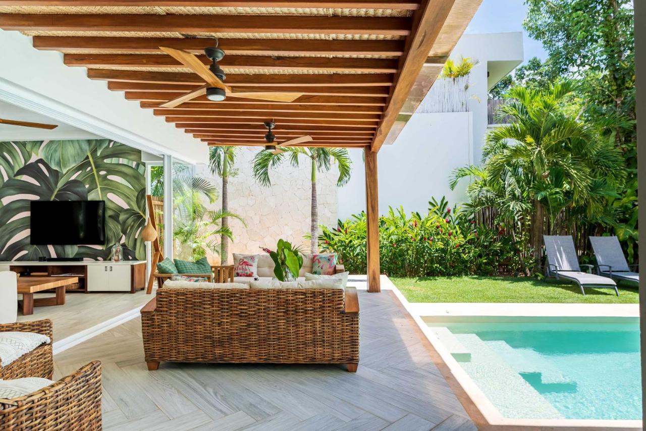 טולום Villa Ek'Balam & Villa Flamingo, Luxury Villas, Private Pool, Private Garden, Jacuzzi, 24H Security מראה חיצוני תמונה