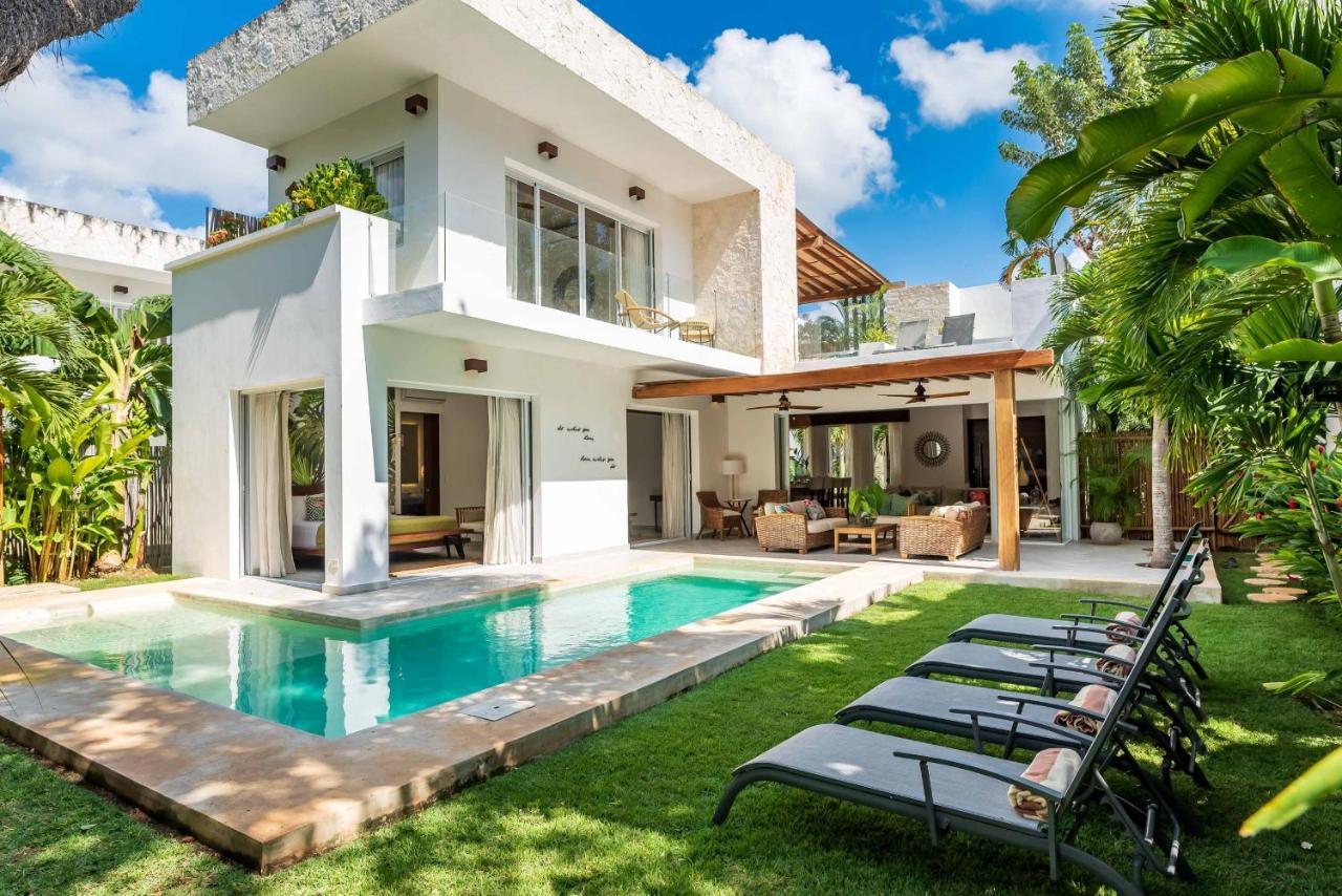 טולום Villa Ek'Balam & Villa Flamingo, Luxury Villas, Private Pool, Private Garden, Jacuzzi, 24H Security מראה חיצוני תמונה