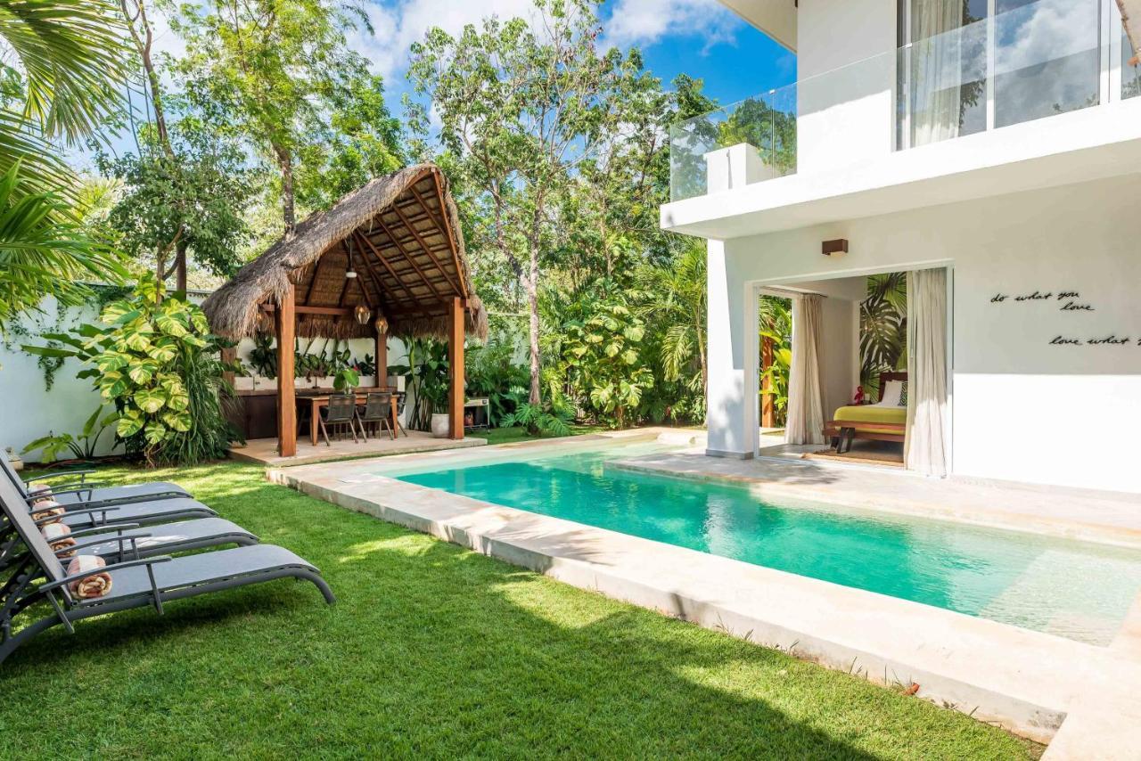 טולום Villa Ek'Balam & Villa Flamingo, Luxury Villas, Private Pool, Private Garden, Jacuzzi, 24H Security מראה חיצוני תמונה