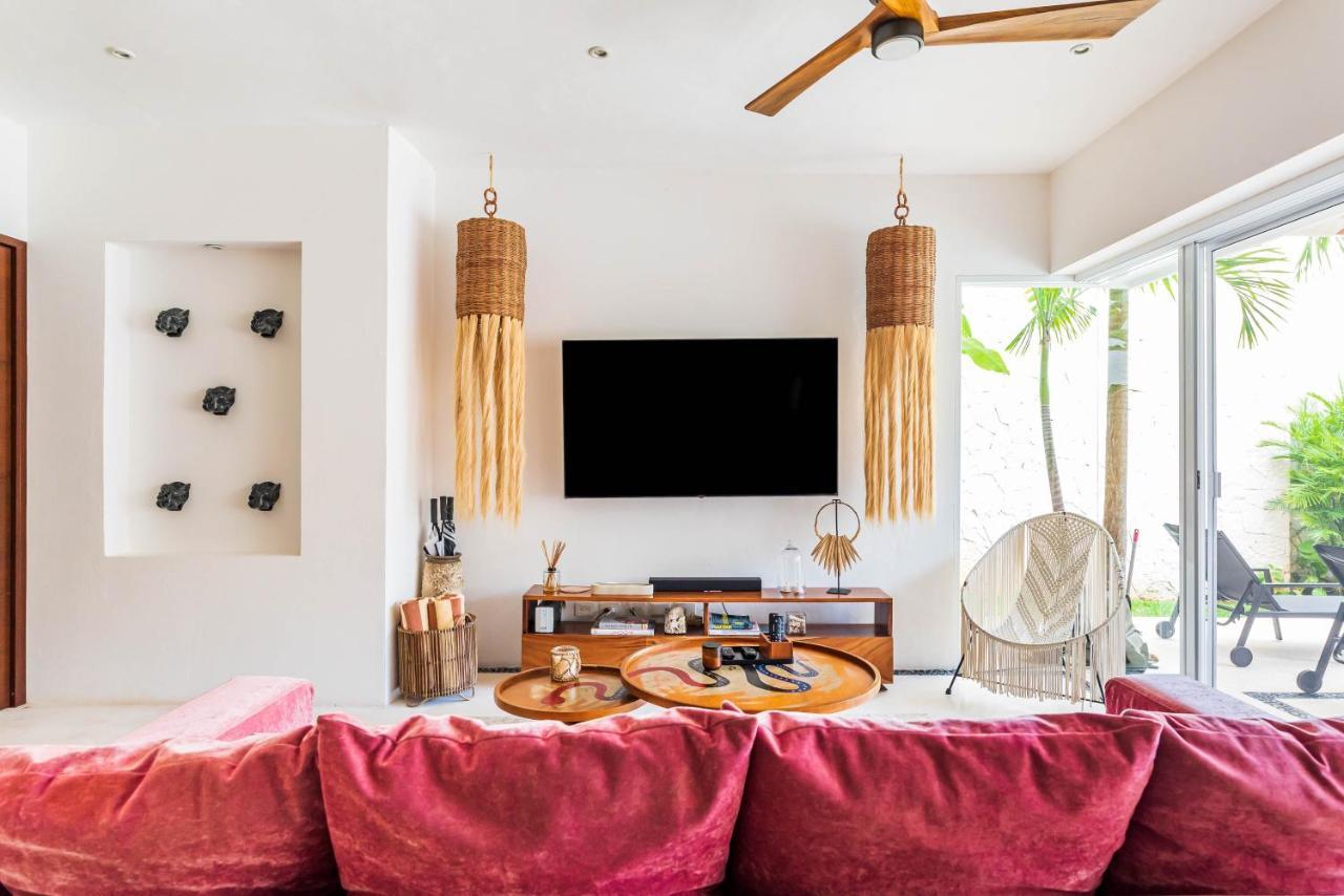 טולום Villa Ek'Balam & Villa Flamingo, Luxury Villas, Private Pool, Private Garden, Jacuzzi, 24H Security מראה חיצוני תמונה