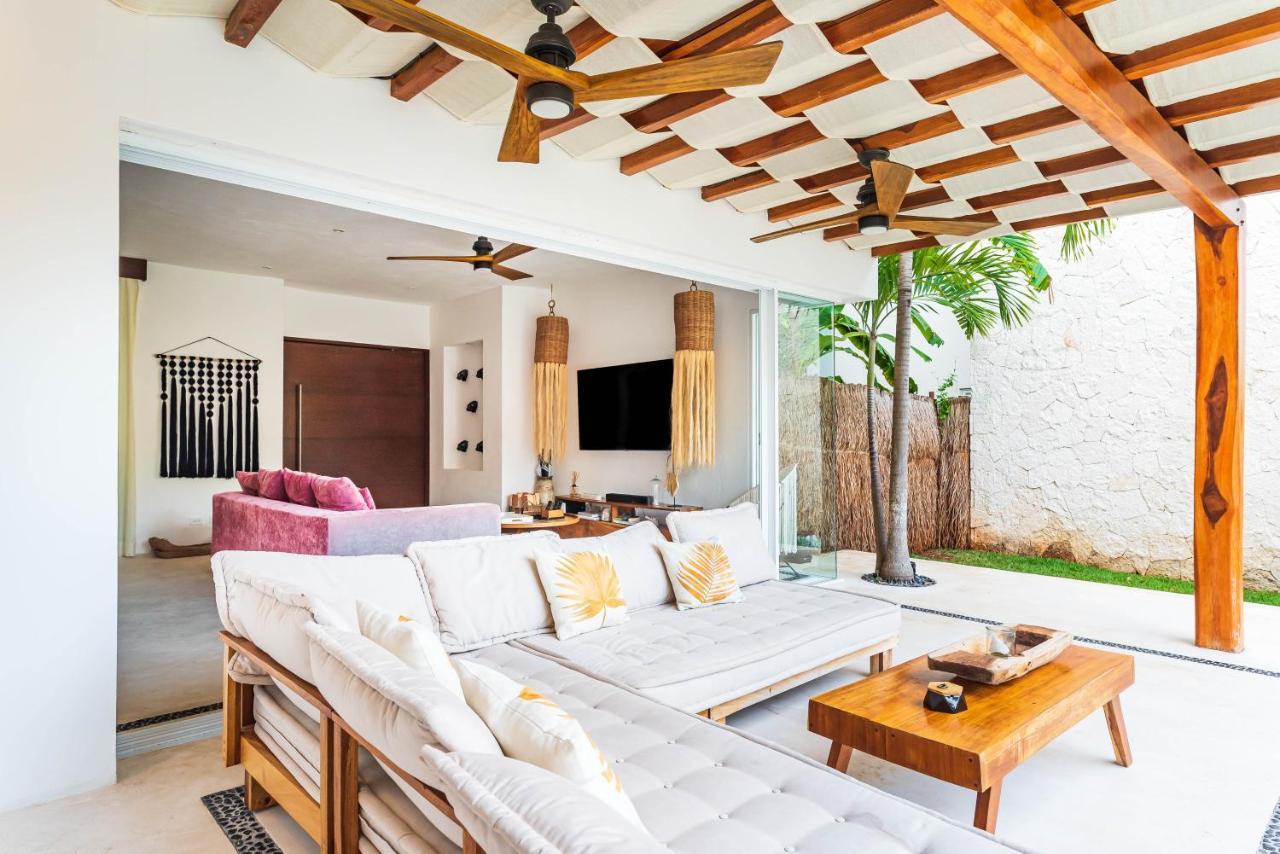 טולום Villa Ek'Balam & Villa Flamingo, Luxury Villas, Private Pool, Private Garden, Jacuzzi, 24H Security מראה חיצוני תמונה